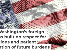 George Washington believed restraint was the truest measure of American national interest. Elizabeth Fernandez/Getty Images